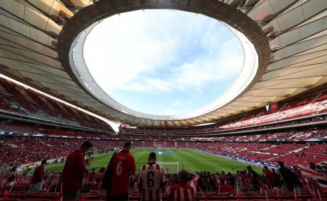 Atletico Madrid'in Stadı Wanda Metropolitano'da porno film çektiler