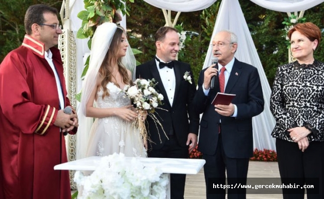 İmamoğlu'nun kıydığı nikahta Kılıçdaroğlu ve Akşener şahit oldu
