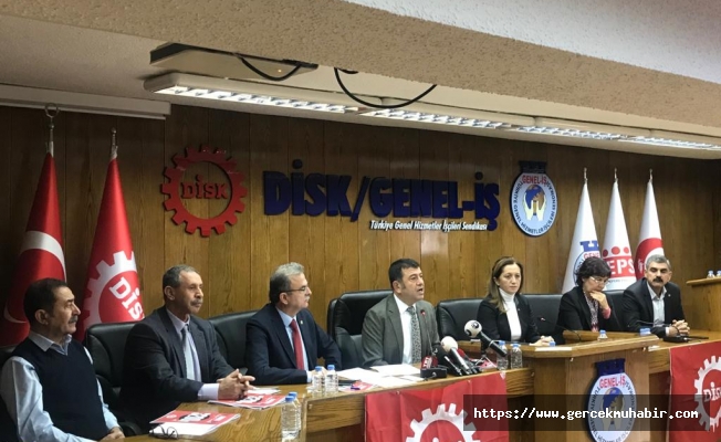 DİSK Genel başkanı Çerkezoğlu; “Asgari ücret 3 bin 200 lira olmalı”