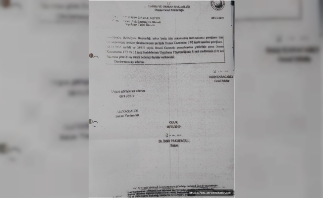 AKP'nin eleştirilerine hedef olan Menderes'te Bakan Pakdemirli İmzası