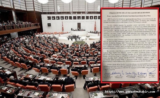 Siyasi partilerden ortak açıklama: Filistin Halkının yanındayız!