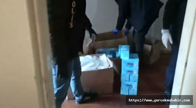 Kaçak maske imalatı yaptığı tespit edilen iki iş yerine operasyon düzenlendi