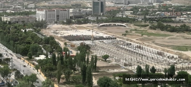 Atatürk Kültür Merkezi alanlarında talan sürüyor! Millet bahçesi adı altında otopark yapıyorlar