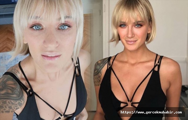 Cesur pozların kraliçesi Didem Soydan, file çorabıyla iç çamaşırsız objektif karşısına geçti