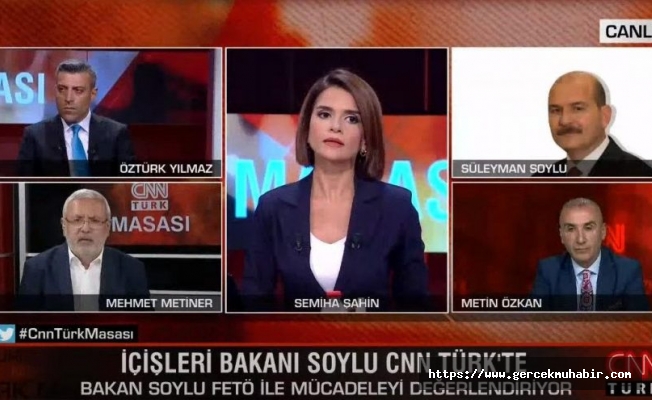 ‘Elimizde isimler var’ diyen AKP’li Metiner ile Bakan Soylu canlı yayında tartıştı
