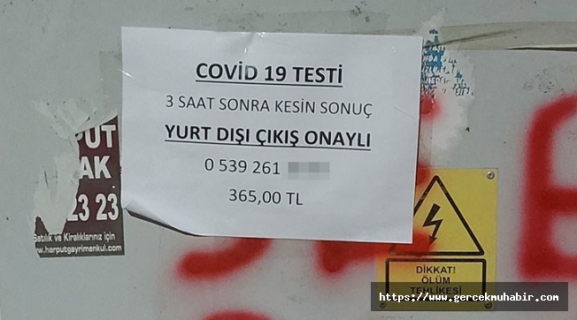 Covid-19 testi karaborsada: 3 saat sonra kesin sonuç, yurt dışı çıkış onaylı, 365 lira