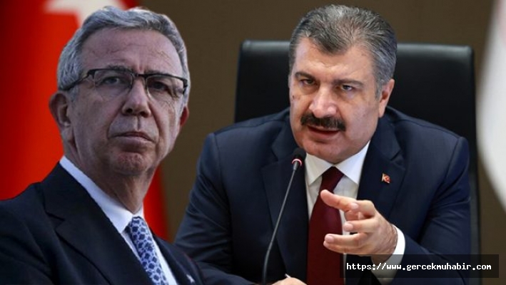 Sağlık Bakanı Koca'dan Ankara Büyükşehir Belediye Başkanı Mansur Yavaş'a teşekkür