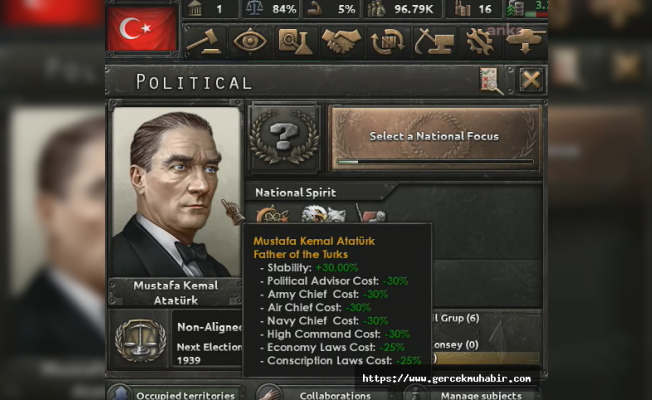 Ünlü strateji oyununa Türkiye de eklendi: Atatürk en güçlü lider olacak