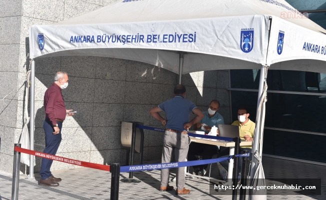 Ankara Büyükşehir Belediyesi filyasyon ekibinde yer alan taksici esnafına destek ödemelerine başladı