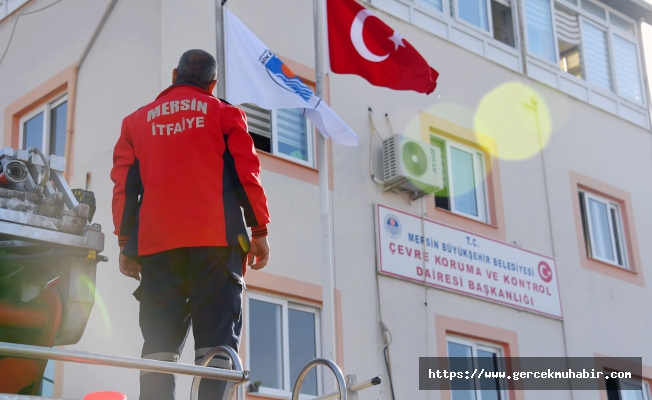 MERSİN BÜYÜKŞEHİR PERSONELİNE YANGIN TATBİKATI