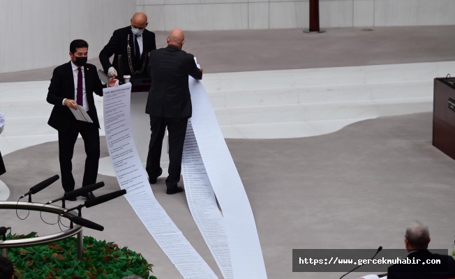 CHP 13 metrelik liste yaptı TBMM'de tartışma çıktı