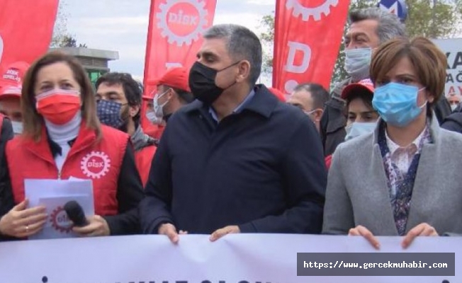 DİSK Başkanı Çerkezoğlu: "İşçiye emekçiye reva gördüğünüz asgari ücret bu mu?"