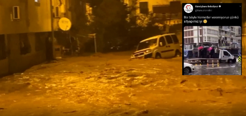 Gümüşhane Belediyesi, 2 Kişinin Yaşamını Yitirdiği Sel ile Dalga Geçti