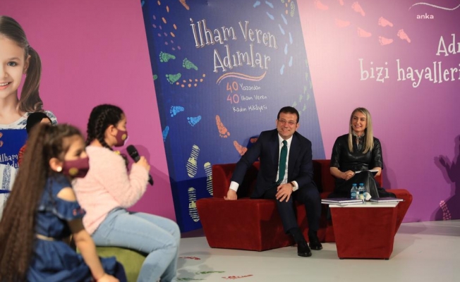 ''İlham Veren Adımlar'' Kitabının tanıtımını İmamoğlu çifti, yazarlarıyla birlikte yaptı