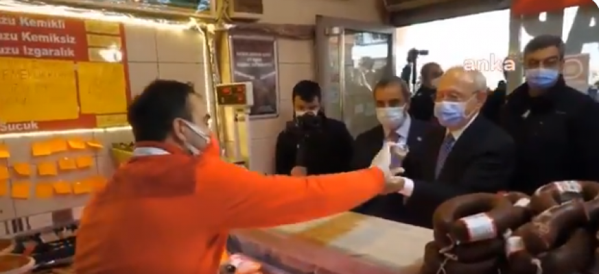 Kılıçdaroğlu, Bursa'da bir kasabın borç defterini kapattı!