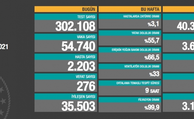 Koronavirüste vaka sayısı 54 bini aştı, 276 kişi yaşamını yitirdi