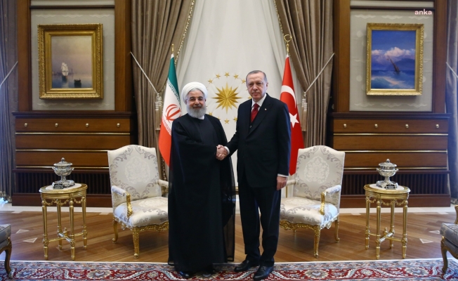 Cumhurbaşkanı Erdoğan, İran Cumhurbaşkanı Ruhani ile görüştü