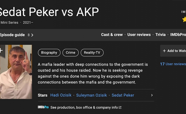 Sedat Peker'in videoları, IMDb’de listelenmeye başladı