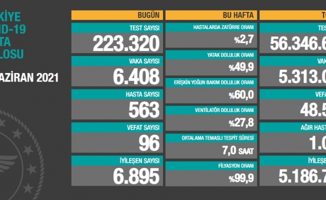 Türkiye'de koronavirüsten 96 kişi daha hayatını kaybetti