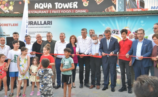 Çukurova Belediye Başkanı Soner Çetin, Park Vadi Tesislerinde Aqua Tower’ın açılını yaptı!