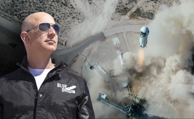 Dünyanın en zengin insanı Jeff Bezos uzaya gidip döndü