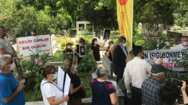 Sivas'ta Katledilen Asım Bezirci ve Nesimi Çimen Mezarları Başında Anıldı Sivas'ta Katledilen Asım Bezirci ve Nesimi Çimen Mezarları Başında Anıldı