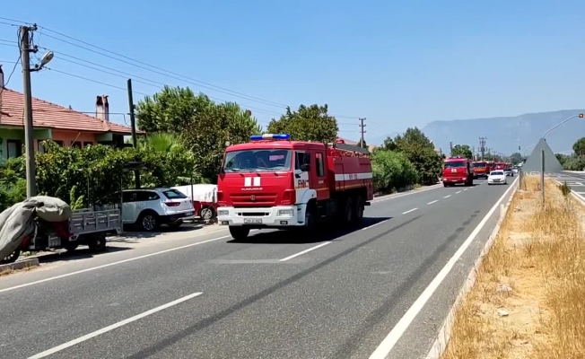 Yangın söndürme çalışmalarına katılan Azerbaycan'dan gelen ekip, Köyceğiz’e hareket etti