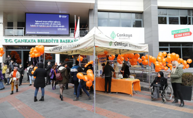ANKARA'DA BELEDİYELERDEN KADINA YÖNELİK ŞİDDETE KARŞI FARKINDALIK