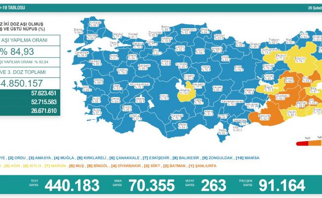 Koronavirüs nedeniyle 263 kişi daha yaşamını yitirdi