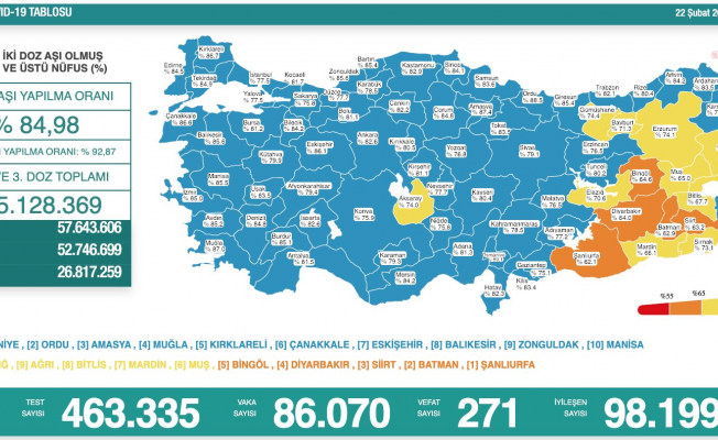 Koronavirüs nedeniyle 271 kişi daha yaşamını yitirdi