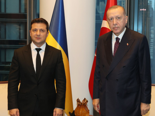 Cumhurbaşkanı Erdoğan Ukrayna Devlet Başkanı Zelenski ile görüştü