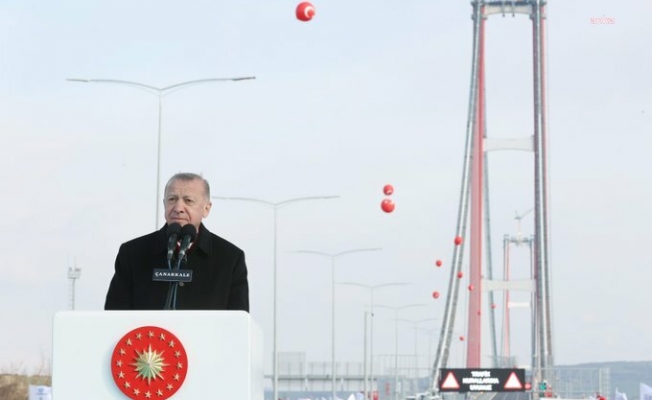 Erdoğan, 1915 Çanakkale Köprüsü’nün açılışını yaptı:  “Bir hafta ücretsiz, ondan sonra geçişler 200 liracık"