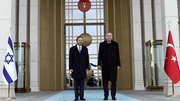 Erdoğan: "Bu tarihi ziyaretin Türkiye-İsrail ilişkilerinde yeni bir dönüm noktası olacağına inanıyorum"