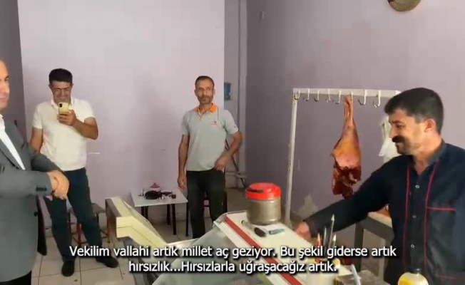 Batmanlı kasap: "Artık millet aç geziyor! Bu şekilde giderse; artık hırsızlarla uğraşacağız"