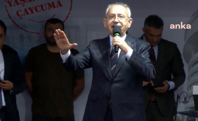 Kılıçdaroğlu, Çaycuma'da: "Asla umutsuzluğa kapılmayın, umudu büyüteceğiz, birlikte Türkiye'yi yeniden inşa edeceğiz"