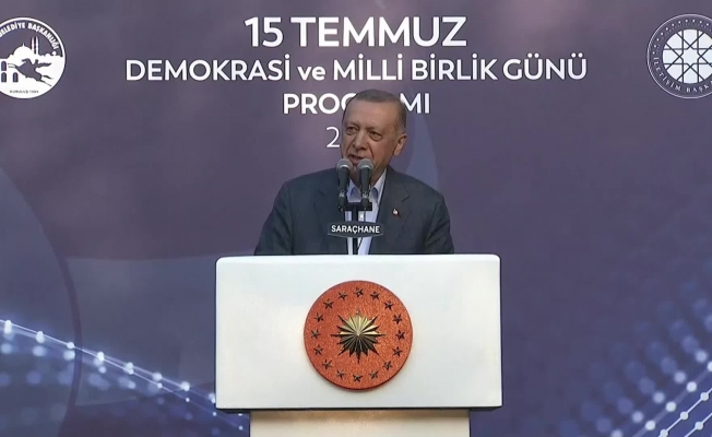 Erdoğan: 15 Temmuz gecesi gördük ki son sözü top, tüfek değil iman belirler, yürek belirler, inanç belirler