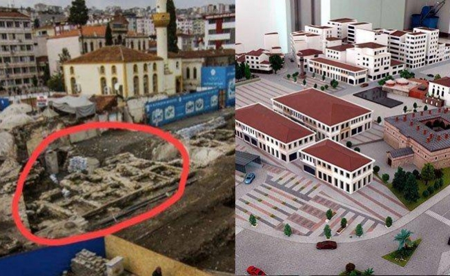 AKP’li belediye, tarihi kale kalıntılarının üzerine beton döktü