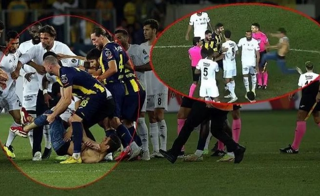 Ankaragücü-Beşiktaş maçında sahaya girerek futbolculara saldıran holigan serbest bırakıldı