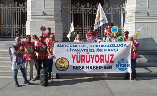 Haber-Sen, PTT'deki sürgünlere karşı İstanbul’dan Ankara’ya yürüyüş başlattı: “Hukuka aykırı kararlardan vazgeçin”