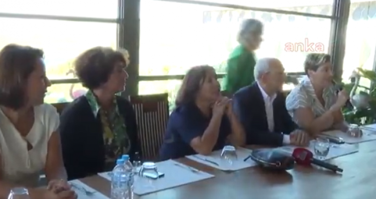 Kılıçdaroğlu, CHP Milletvekillerinin eşleri ile çay sohbetine katıldı