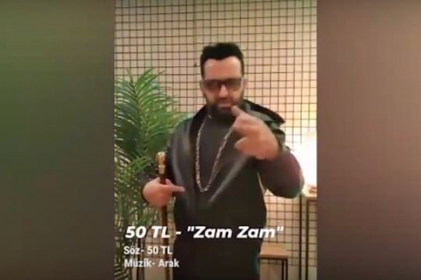 Ragga Oktay'ın "Zam" şarkısı rekor kırıyor