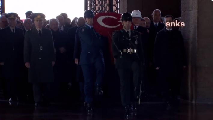 Türkiye Cumhuriyeti'nin kurucusu Büyük Önder Mustafa Kemal Atatürk'ün vefatının 84. yıl dönümü... Anıtkabir'de resmi tören düzenlendi