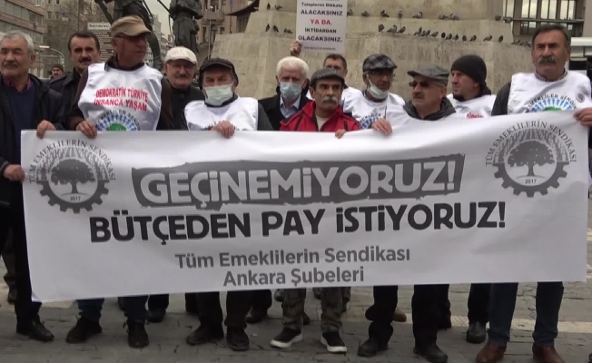 Tüm Emekliler Sendikası'ndan 'bütçe' protestosu: "Çocuklarımızdan, torunlarımızdan utanır olduk"