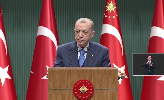 Erdoğan: 14 Mayıs Pazar gününün, seçim için en uygun tarih olduğunu gördük. Bu tarih güncellemesini Meclis’imiz yaparsa memnuniyet duyarız
