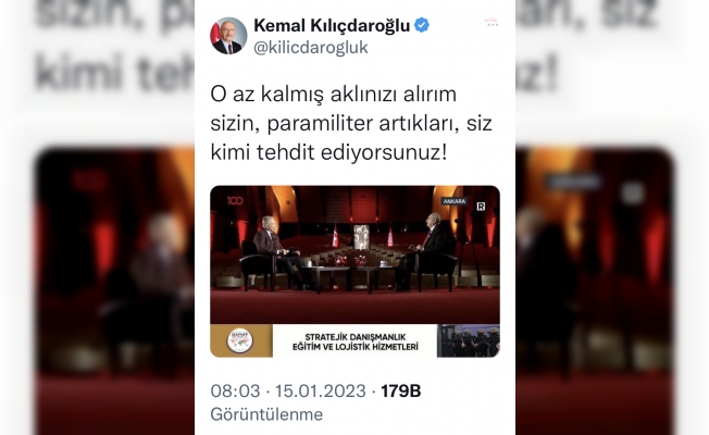 Kılıçdaroğlu’ndan SADAT tepkisi: “O az kalmış aklınızı alırım sizin, paramiliter artıkları, siz kimi tehdit ediyorsunuz”