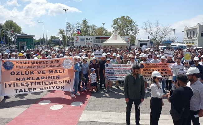 Kamu mühendislerinden İstanbul'da eylem