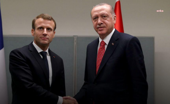 Cumhurbaşkanı Erdoğan, Fransa Cumhurbaşkanı Emmanuel Macron ile görüştü
