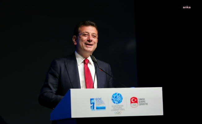 İmamoğlu, Uluslararası Olimpiyat Komitesi Gala Gecesi'nde konuştu: "Konu Türkiye olduğunda hepimiz hedefler etrafında kenetleniriz"