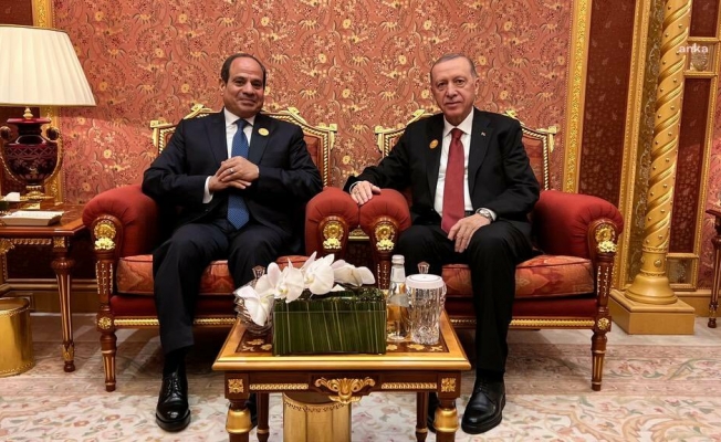 Cumhurbaşkanı Erdoğan, Riyad'da Mısır Cumhurbaşkanı Sisi ile görüştü