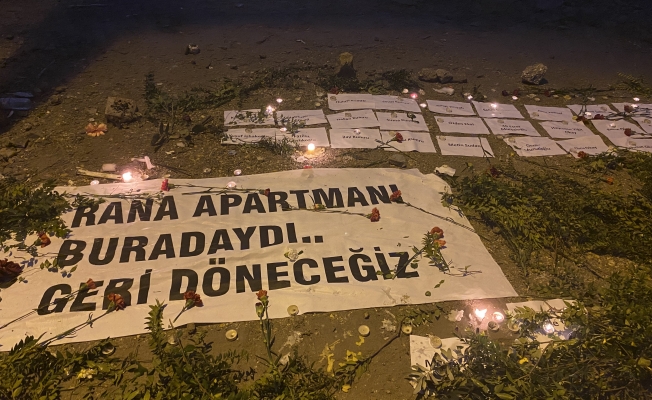 Hatay'da Rana Apartmanı'nda hayatını kaybedenler anıldı
